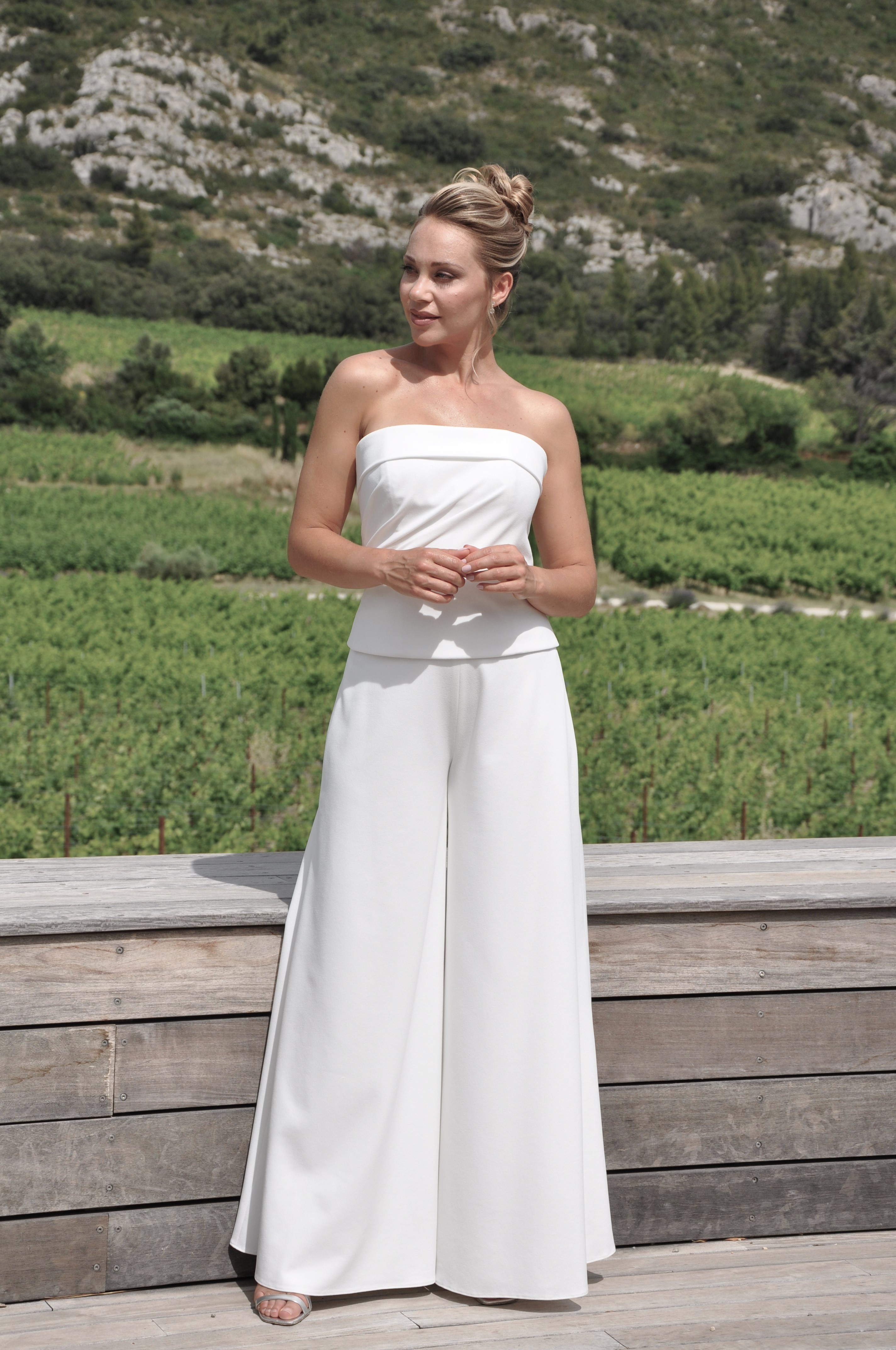 Robe de mariée pantalon pour mariage civil